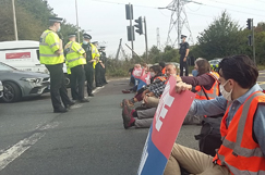 Climate protest causes standstill on M25 image