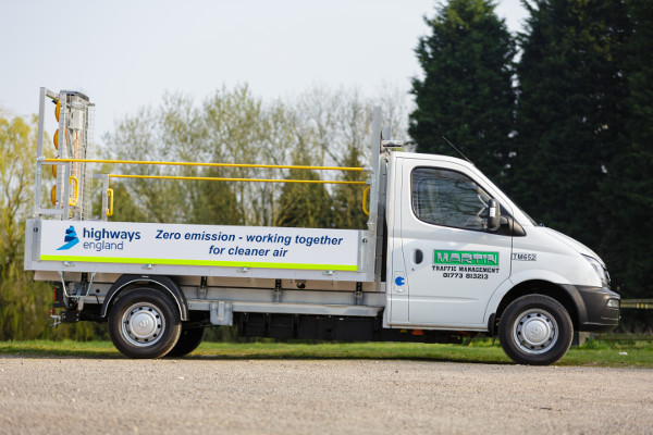 Highways England announces electric roadworks vehicle trial  image