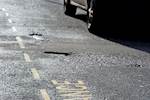 Increase in vehicles damaged by potholes image