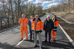 Northumberland protects against active landslip on B6344 image