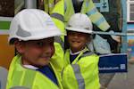 Pupils learn about the danger of roadworks image