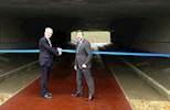 Roads Minister opens newly-dualled section of A421 image