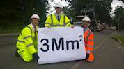 Three million square metres of road repairs completed image