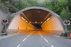 Unique tunnel to slow down in middle age image