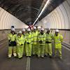Welsh infrastructure secretary visits Brynglas Tunnels image