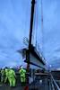 Bridge beams lifted into place over Immingham Port link road image