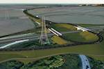 Bridge beams to be lifted into place on Immingham Port link road job image