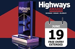 Deadline extended for Highways Awards entries image