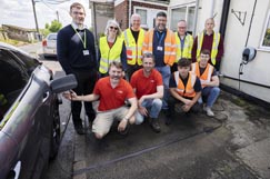 Durham trials footway channel for EV charging image