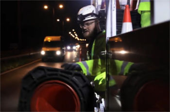 Highways England to develop automated cone laying machines image