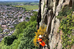Highways workers scale Abbey Craig to re-open Stirling route image
