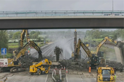 M42 bridge demolition makes way for new junction image