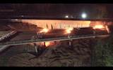 Video shows demolition of bridge on A38 image