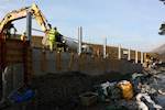 Work on A591 retaining wall progressing well image