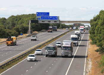 Work starts on  £3.2m safety barrier scheme on M62 image