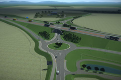 Work starts on new M9 junction image
