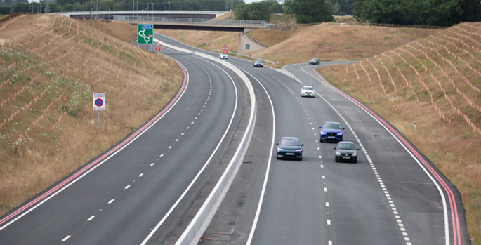 New A4545 dual carriageway opens