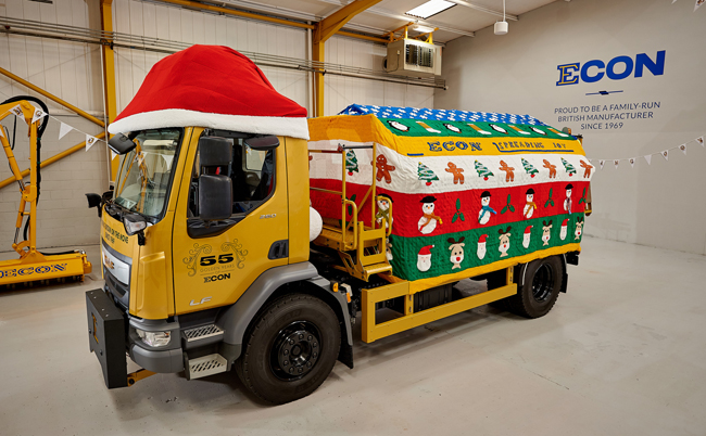 Econ's ''Goldie the Gritter'' is dressed warm for winter tour